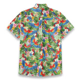 Personalized Hawaiian Shirt with Photo, Parrot Hawaiian Shirt, Vacation Tropical Pattern Shirt for Men Women - The Palmix